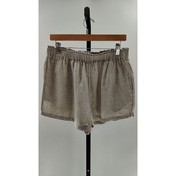 Quince Women 100% European Linen Shorts Pajama Flax M - Picture 2 of 3